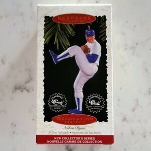 💥4 for $25💥 Hallmark Keepsake Ornament Nolan Ryan - At The Ballpark Series